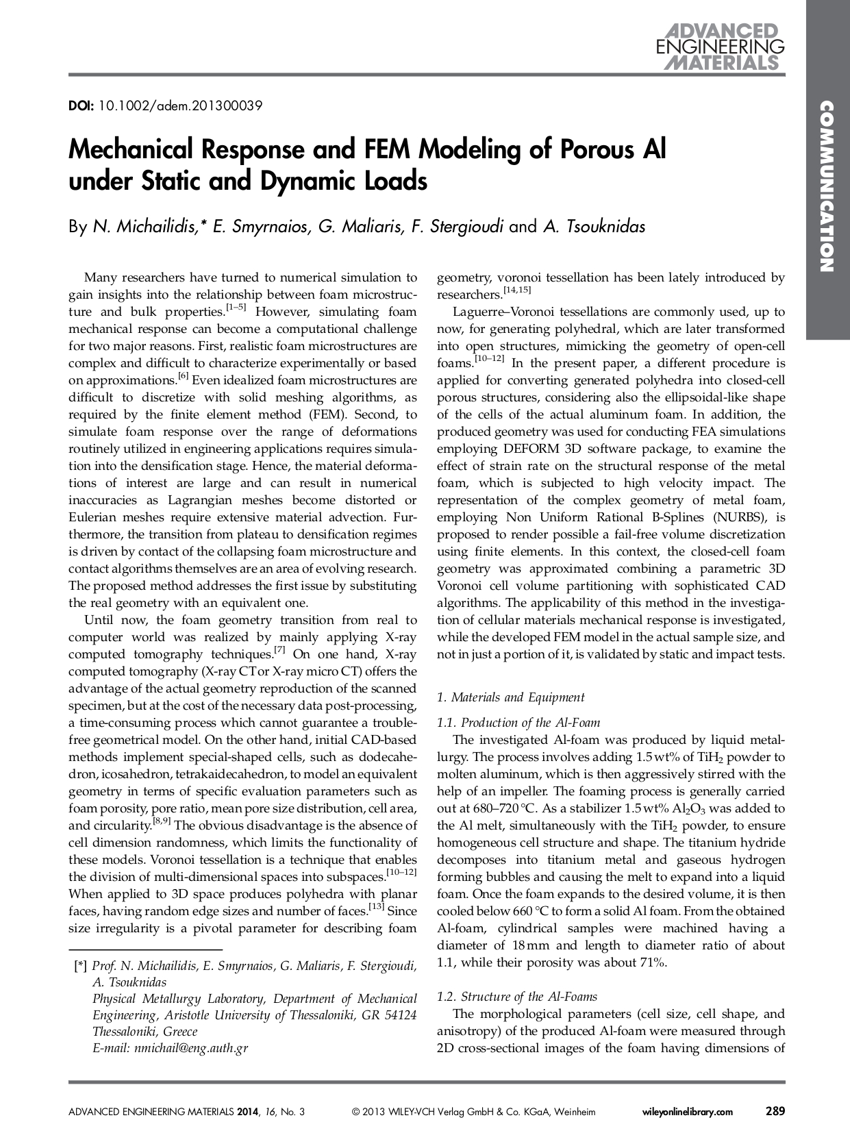 Mechanical response and FEM modeling of porous Al under static and dynamic loads_page-0001.jpg